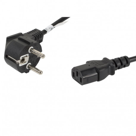 Lanberg cable CEE 7/7 - IEC 320 C13 1.8m, black