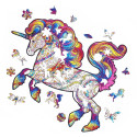 Fantasy Puzzles Unicorn Wooden Puzzle M Size (160 pieces)