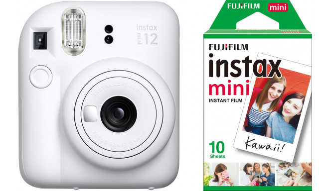 Fujifilm Instax Mini 12, clay white + film