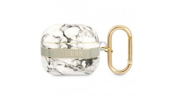 Guess Guess GUA3HCHMAG AirPods 3 cover grey/grey Marble Strap Collection