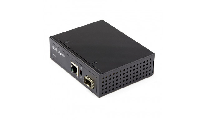 StarTech.com PoE+ Industrial Fiber to Ethernet Media Converter 60W - SFP to RJ45 - Singlemode/Multim