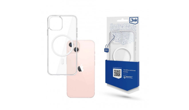 Case for iPhone 14 compatible with MagSafe from the 3mk MagCase series - transparent