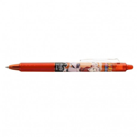 Tindipliiats Pilot Frixion CLICKer 0,7mm, kustutatav, punane, Naruto