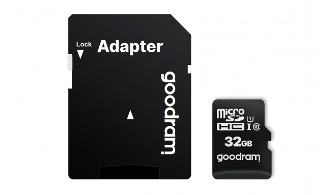 GOODRAM 32GB microSDHC class 10 UHS I + adapter