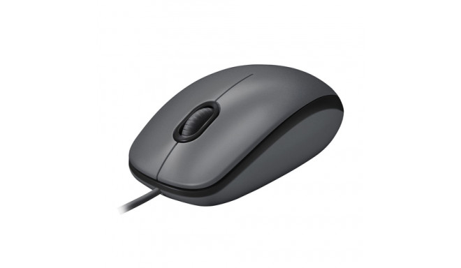 Logitech  Mouse  M100  Optical  Optical mouse  Wired  Black