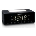 Clock radio with night light Lenco CR540BK