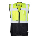 HI-VIZ VEST MANAGE SIGNAL YELLOW L