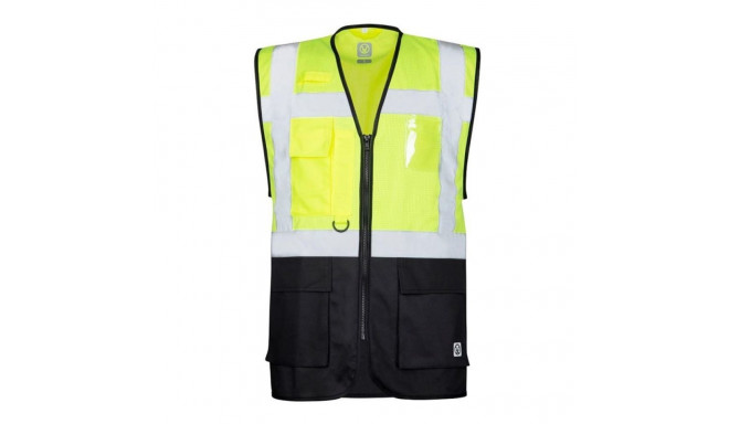 HI-VIZ VEST MANAGE SIGNAL YELLOW L