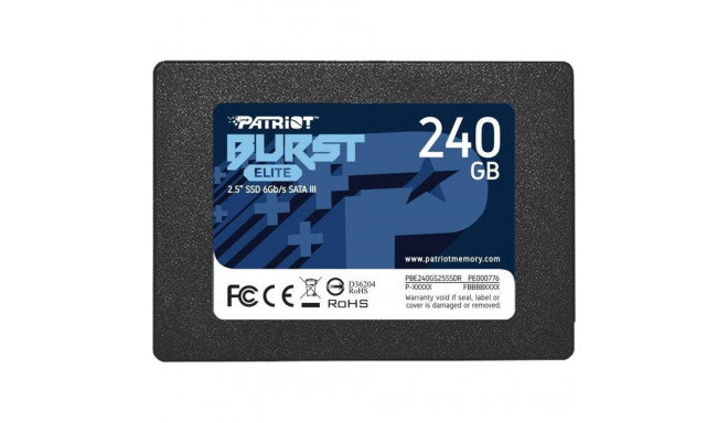 Patriot Burst Elite 240GB 2.5" SATA III SSD (PBE240GS25SSDR)