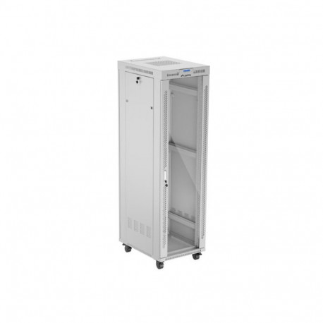 Lanberg rack-kapp V2 19" 42U/600X800 eraldiseisev (lammpakendis) klaasuksega LCD, hall