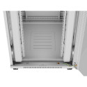 RACK CABINET 19" FREE-STANDING 42U/800X1000 (FLAT PACK) WITH GLASS DOOR LCD GREY LANBERG V2