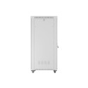 RACK CABINET 19" FREE-STANDING 42U/800X1000 (FLAT PACK) WITH GLASS DOOR LCD GREY LANBERG V2