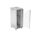 RACK CABINET 19" FREE-STANDING 42U/800X1000 (FLAT PACK) WITH GLASS DOOR LCD GREY LANBERG V2