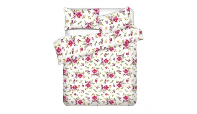 BED COV SET POLLYCOT DREAM ROSE 140X200