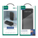 SENDEM P402 powerbank 20000 mAh | 2.4A | LED | built-in USB-C, Lightning, Micro USB cables | black