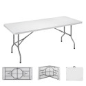 Folding Table EDM White