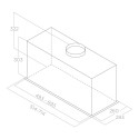 Elica LANE IX/A/52 Built-in Stainless steel 550 m³/h B