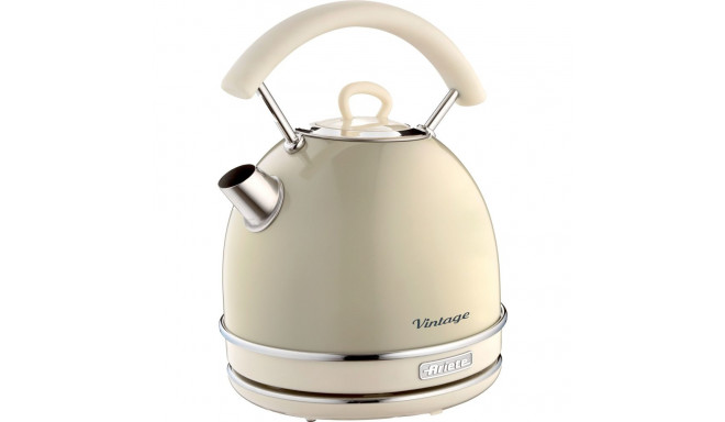 Ariete Vintage Kettle Beige, Round (Beige, 2,000 Watt, 1.7 Liters)