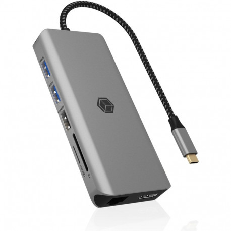 dokkimisjaam IB-DK4061-CPD USB-A USB-C HDMI kaardilugeja Gigabit LAN, antratsiit