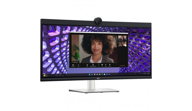 Dell P3424WEB, LED monitor - 34 - black/silver, WQHD, IPS, QHD webcam