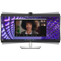 Dell P3424WEB, LED monitor - 34 - black/silver, WQHD, IPS, QHD webcam