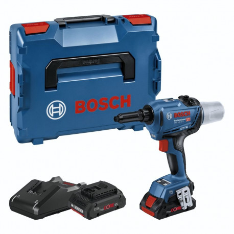 Bosch cordless rivet gun GRG 18V-16 C Professional, 18Volt (blue/black, 2x Li-Ion battery ProCORE18V