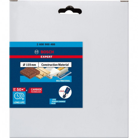 Bosch Expert hole saw 'Construction Material', 159mm