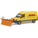 Bruder MB Sprinter DHL with driver, model vehicle (yellow)