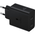 Samsung Schnellladegerät 2xUSB-C 50W+USB-C Kabel 1,8m schw