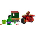 Marvel Super Heroes Iron Man with Bike and The Hulk