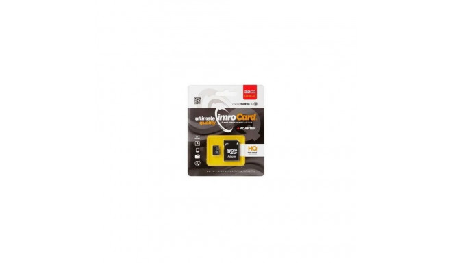 Imro memory card 32GB microSDHC cl. 10 UHS-3 + adapter