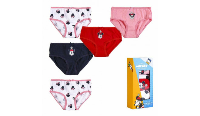 Pack of Girls Knickers Minnie Mouse 5 Units Multicolour - 4-5 Years