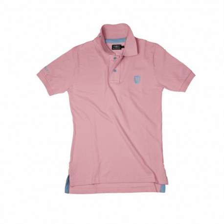 Men’s Short Sleeve Polo Shirt Bobroff Pink - S