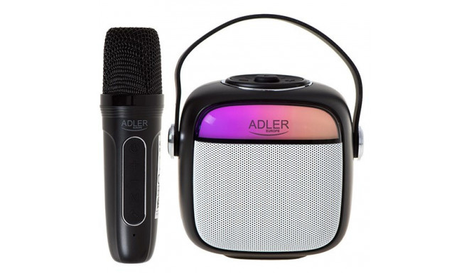 Adler AD 1199 black Karaoke speaker with microphone - SD/USB/AUX/Bluetooth