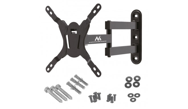 Maclean MC-418 telerimonitor täisliikuv seinakinnitus 23"-43" 30kg max VESA 200x200 must kallutatav 