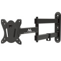 Maclean MC-417 Full Motion TV Monitor Wall Mount 13-32" 30kg max. VESA 100x100 Black Powder Coated U