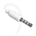 Dudao in-ear wired mini jack 3.5mm headset white (X10S white)