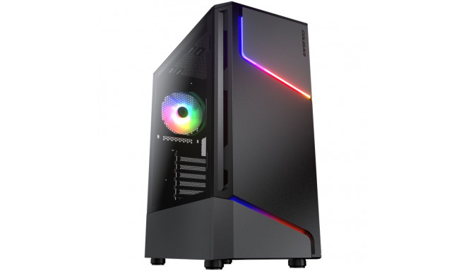 COUGAR MX360 RGB PC Case, Mid Tower, Black