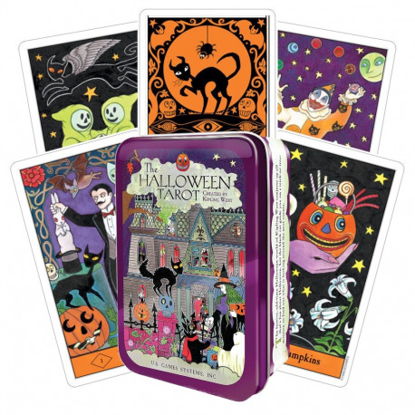 US Games Systems Halloween Tin Box Tarot Cards