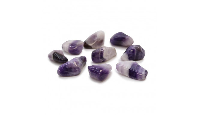 Ancient Wisdom Amethyst With Bands Grade B (24 Pcs. M Size)