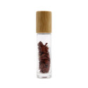 Ancient Wisdom Roller Bottle With Red Jasper Crystals - Wooden Cap