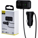 Baseus  Wireless Bluetooth FM transmitter with charger S-16 (Overseas edition) - black