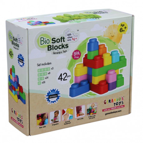 Gerardo's Toys Pehmed klotsid 42 tk