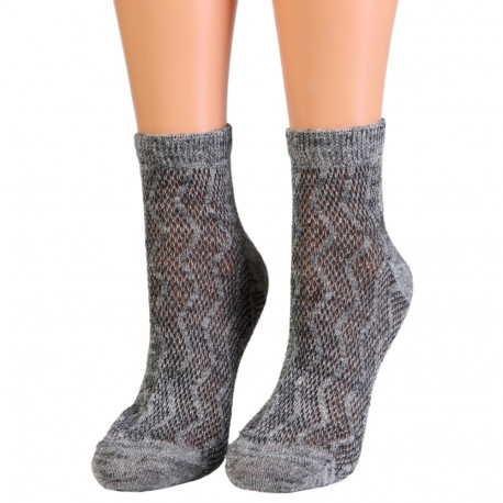 SOKISAHTEL HABIB hõbedased sädelevad sokid 444