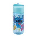 Water bottle with Straw for Kids STOR 75036 430 ml Stitch Palms (blue)