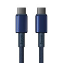 Cable USB-C do USB-C Baseus Tungsten Gold, 100W, 2m (niebieski)