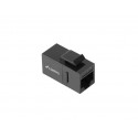 Feed-thru keystone connector RJ45 - RJ45 UTP cat.5e to the assembly box, network connector