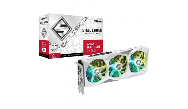 ASRock Radeon RX 7600 Steel Legend OC 8GB GDDR6