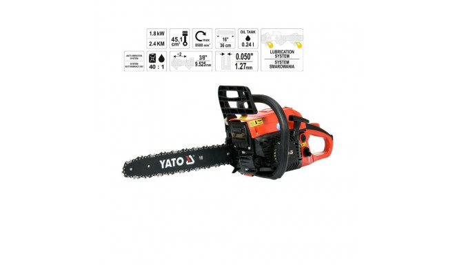 Bensiinimootorsaag, 45,1cc YT-84901 YATO