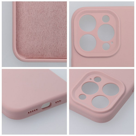 Case for iPhone 15 PRO MAX Silicone 2mm powder pink